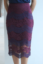 Load image into Gallery viewer, Lace Colorblock Skirt
