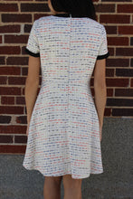 Load image into Gallery viewer, Black Trim Tweed Dress
