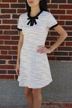 Load image into Gallery viewer, Black Trim Tweed Dress

