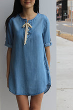 Load image into Gallery viewer, L/S Misty Chambray Dress
