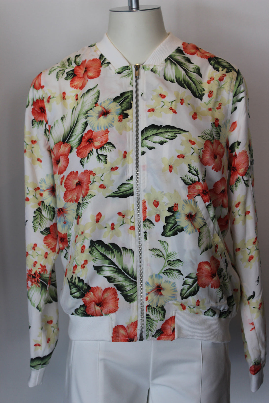 Floral Bomber Jacket