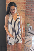 Load image into Gallery viewer, Striped Sleeveless Romper
