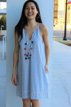 Load image into Gallery viewer, Sleeveless  Front Tie Dress w/Pockets
