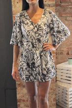 Load image into Gallery viewer, Print Front Tie Romper
