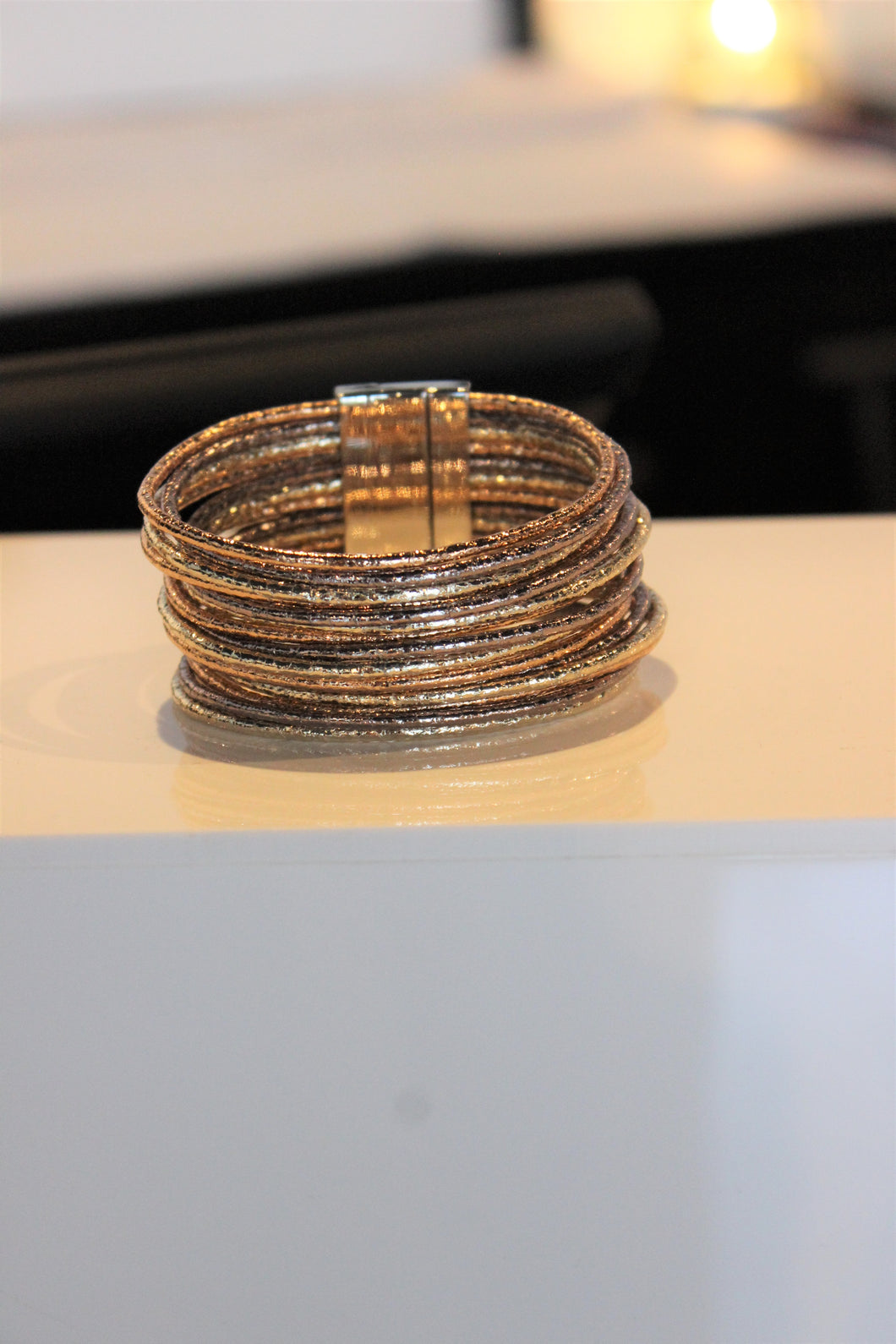 3 Metallic Strap Magnetic Bracelet