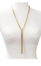Load image into Gallery viewer, Knot Chain Tassle Earrings
