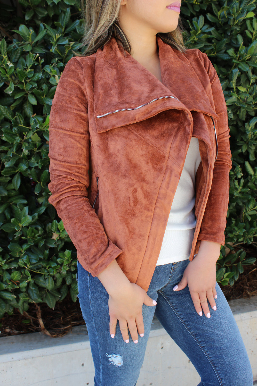 Amber Faux Suede Jacket