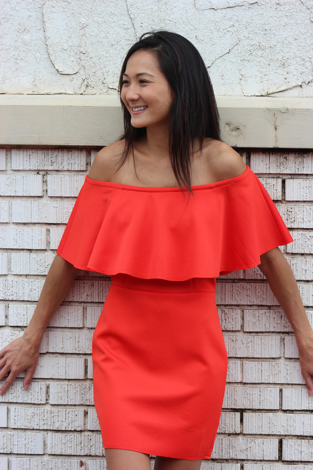Tang Off Shoulder Dress