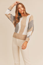 Load image into Gallery viewer, Lura Abstract Color Block Sweater
