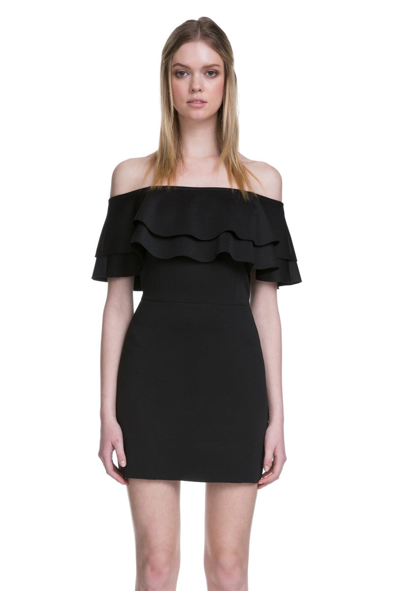 Milly Ruffle Off Shoulder Dress