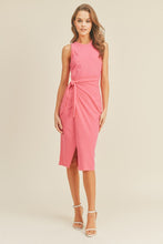 Load image into Gallery viewer, Mindy Faux Wrap Midi Dress
