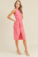 Load image into Gallery viewer, Mindy Faux Wrap Midi Dress
