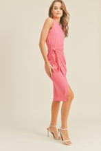 Load image into Gallery viewer, Mindy Faux Wrap Midi Dress
