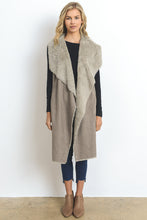 Load image into Gallery viewer, Long Faux Shearling Vest
