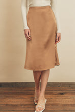Load image into Gallery viewer, Solid Satin Midi Skirt
