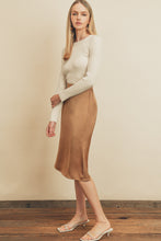 Load image into Gallery viewer, Solid Satin Midi Skirt
