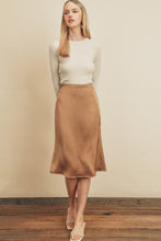 Load image into Gallery viewer, Solid Satin Midi Skirt
