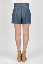Load image into Gallery viewer, Chambray Waist Tie Shorts
