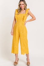 Load image into Gallery viewer, Eyelet Ruffle Jumpsuit
