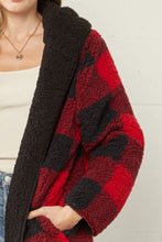 Load image into Gallery viewer, Reversible Buffalo Plaid Sherpa
