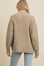 Load image into Gallery viewer, Diane Cozy Turtleneck Contrast Stitch Sweater
