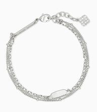 Load image into Gallery viewer, Fern Multi Strand Bracelet in Rhodium

