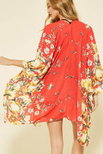 Load image into Gallery viewer, Flower Print Kimono
