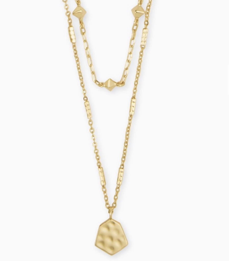 Clove Multi Strand Necklace in Gold