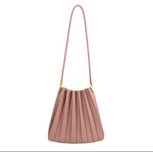 Load image into Gallery viewer, Carrie Medium Pleated Shoulder Bag in Mauve
