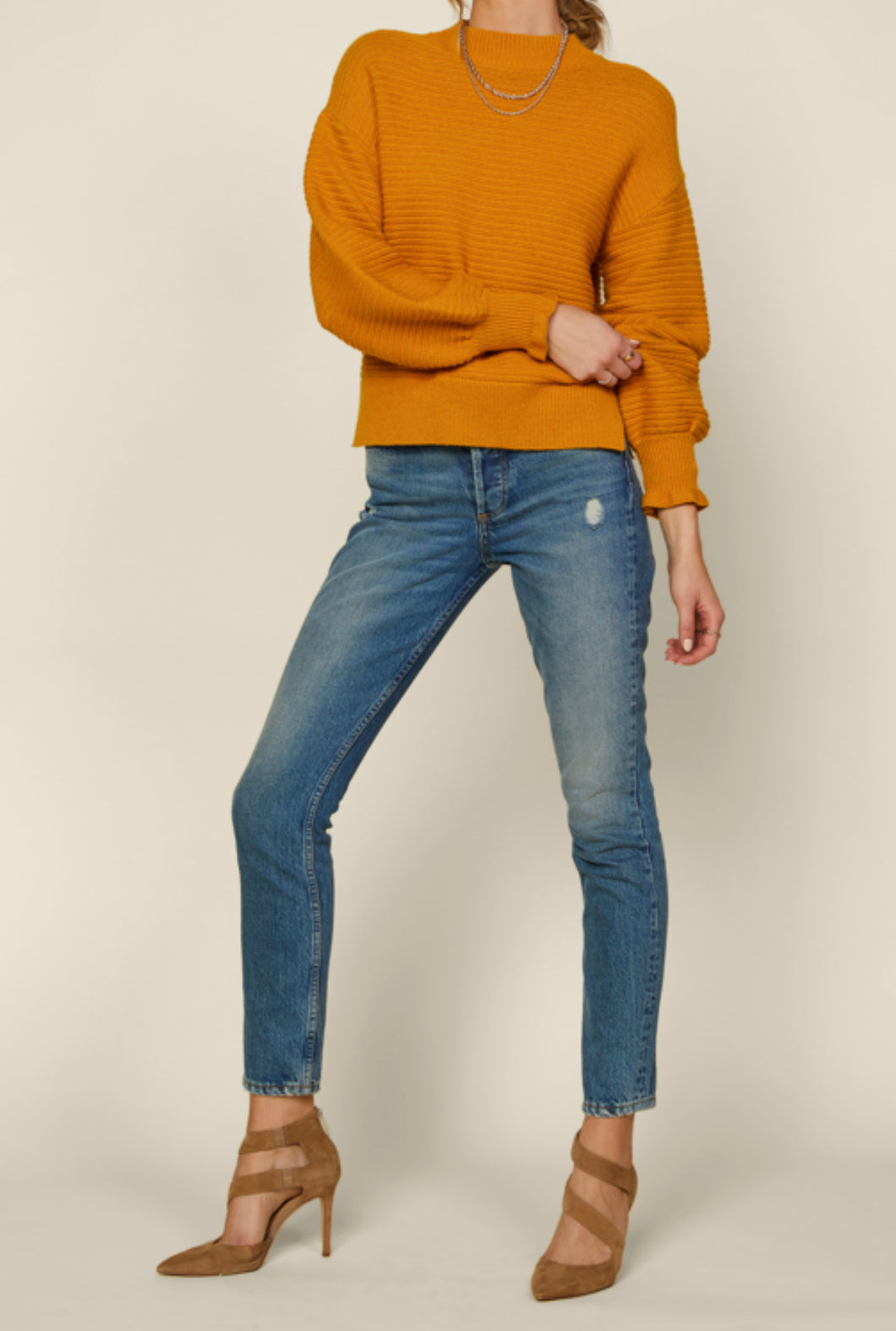 Balloon Sleeve Sweater
