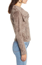 Load image into Gallery viewer, Taupe Faux Suede Jacket
