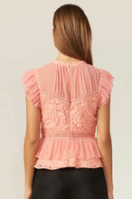 Load image into Gallery viewer, Aviana Lace Peplum Blouse
