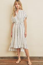 Load image into Gallery viewer, Stripe Dolman Shirt Dress
