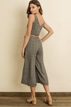 Load image into Gallery viewer, Plaid Cutout Wrap Jumpsuit
