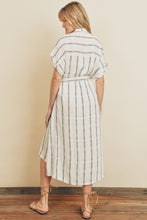 Load image into Gallery viewer, Stripe Dolman Shirt Dress
