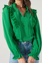 Load image into Gallery viewer, Karly Lace Trim Blouse
