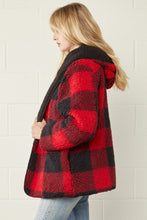 Load image into Gallery viewer, Reversible Buffalo Plaid Sherpa
