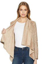 Load image into Gallery viewer, Waterfall Faux Leather Jacket
