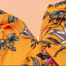 Load image into Gallery viewer, Floral Print V-neck Maxi Dress
