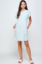 Load image into Gallery viewer, Blue Classic T-Shirt Dress
