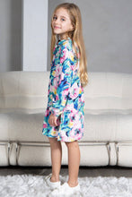 Load image into Gallery viewer, Little Girl’s Floral Watercolor Dress

