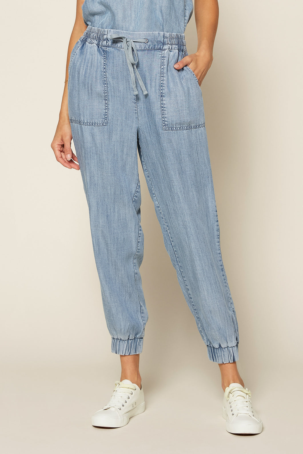 Chambray Washed Joggers