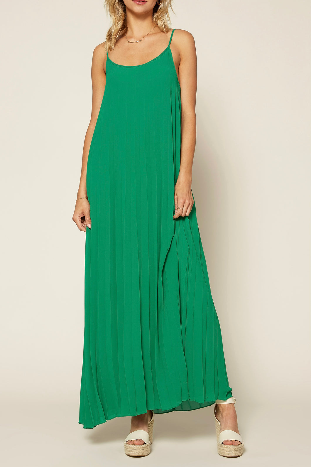 Pleated Maxi Dress