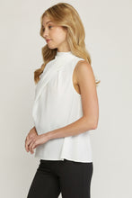 Load image into Gallery viewer, Elisa Drape Neck Blouse in White
