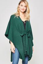 Load image into Gallery viewer, Front Tie Poncho Cardigan
