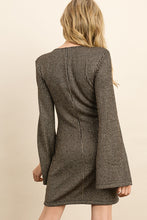Load image into Gallery viewer, Metallic Split Sleeve Dress
