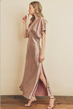 Load image into Gallery viewer, Satin Blouson Maxi Dress
