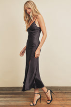 Load image into Gallery viewer, Side Button Surplice Midi Dress
