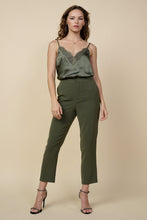 Load image into Gallery viewer, Welt Pocket Trousers in Olive
