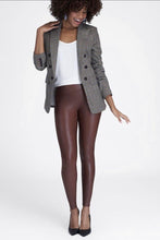Load image into Gallery viewer, SPANX Mahogany Faux Leather Leggings
